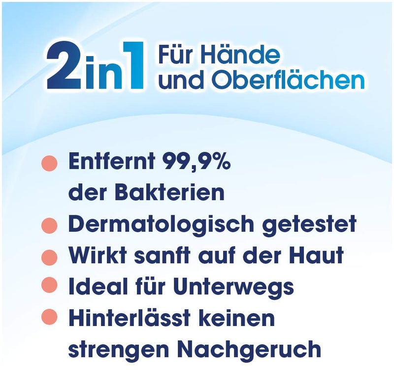 Sagrotan 2 in 1 Desinfektions-Tücher 15 Stück