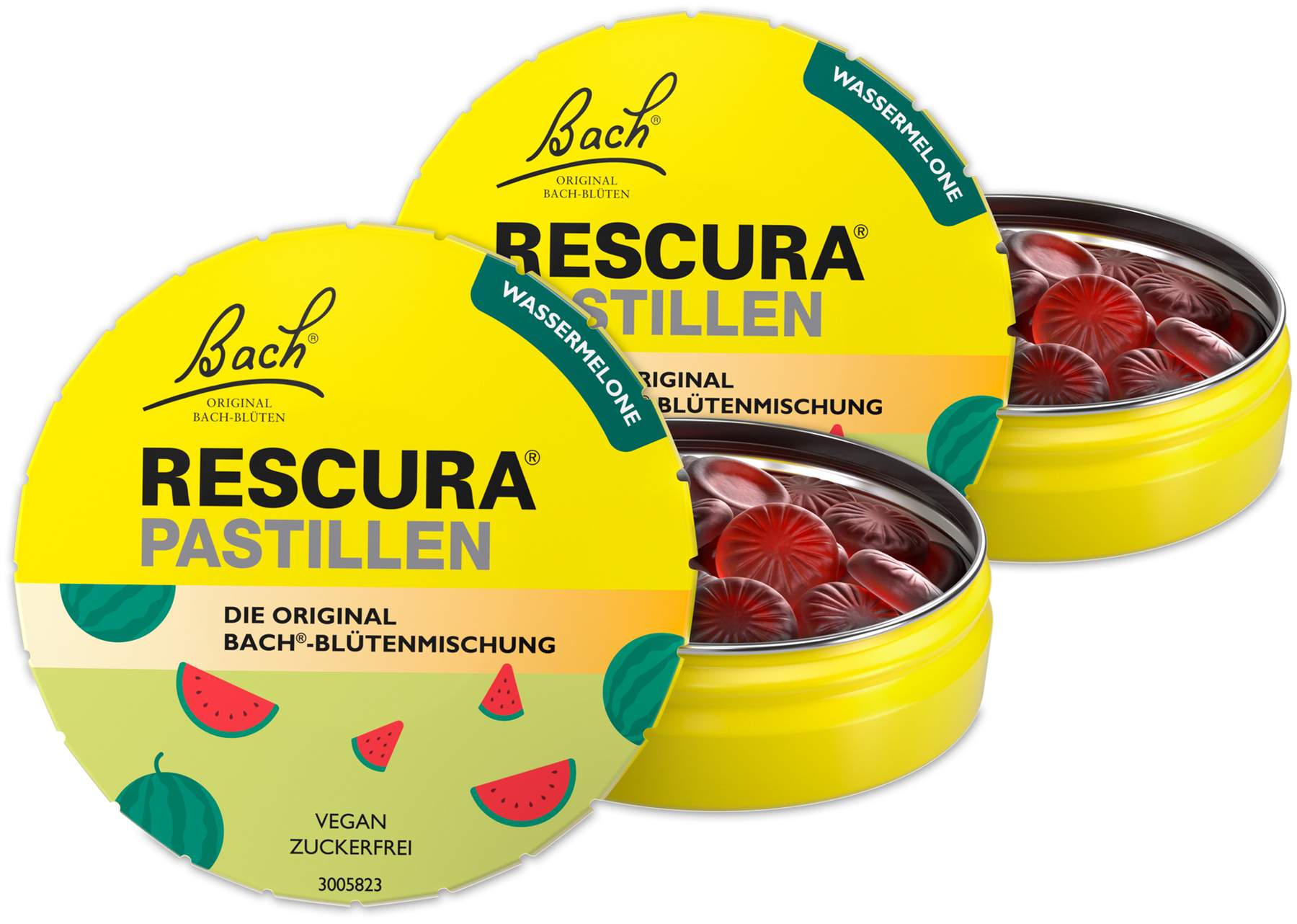 Bach Original Rescura Wassermelone 2 x 50 g  Pastillen