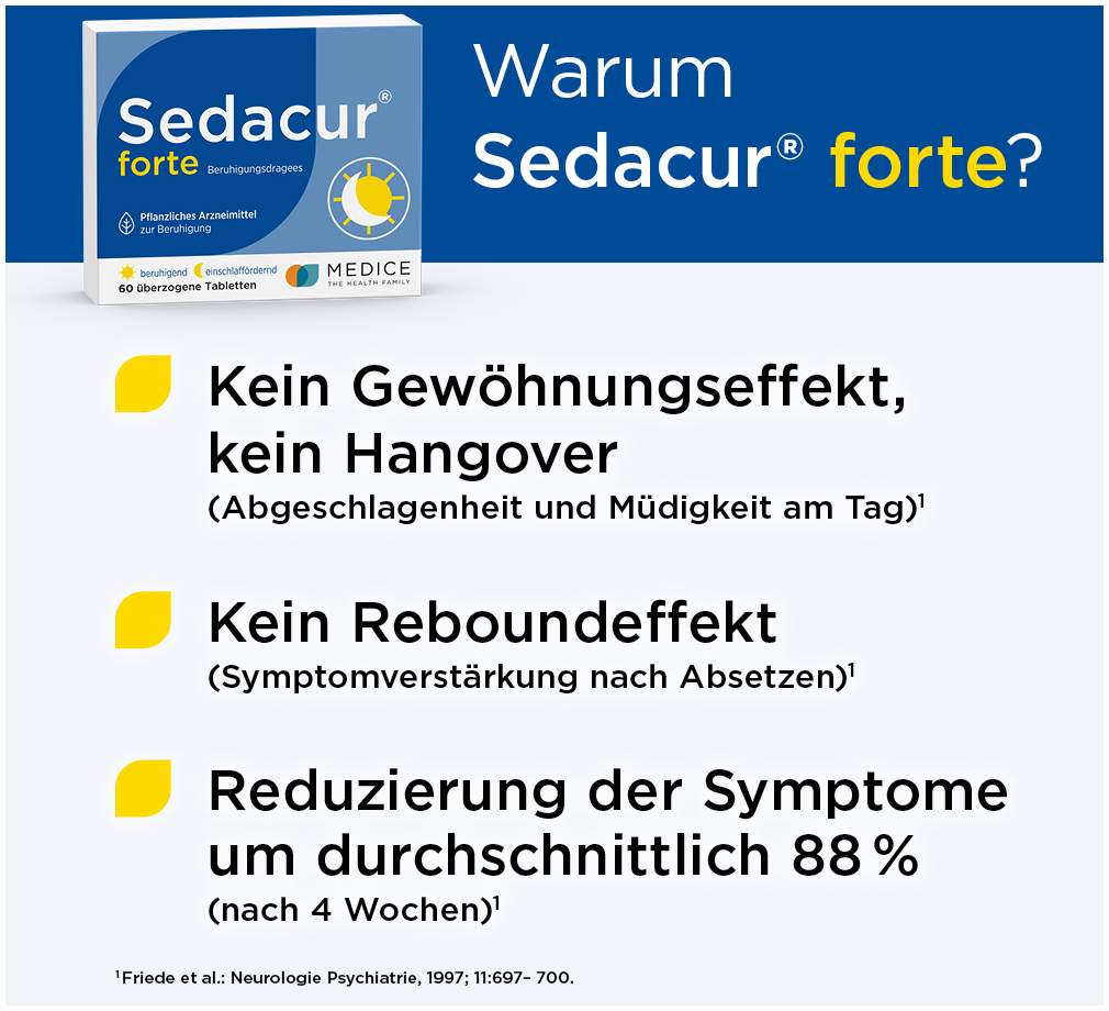 Sedacur Forte Beruhigungsdragees 60 Stück