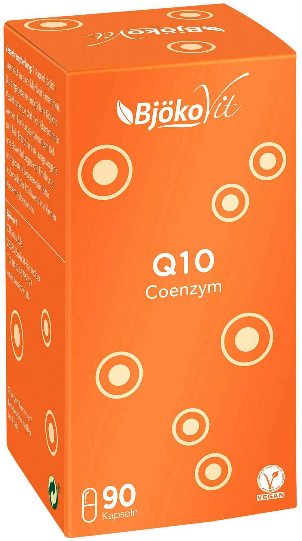 Coenzym Q10 100 mg Vegan Kapseln 90 Stück