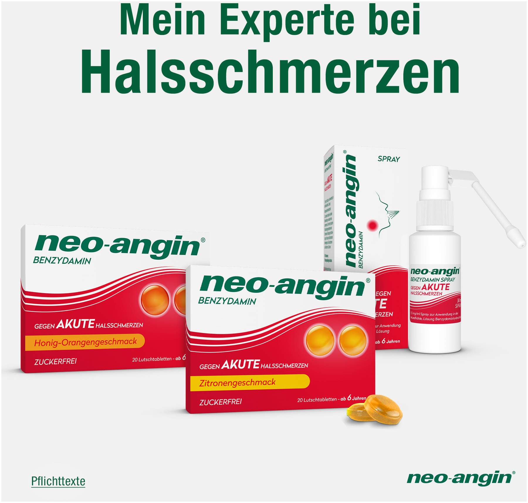Neo angin Benzydamin Zitrone 20 Lutschtabletten