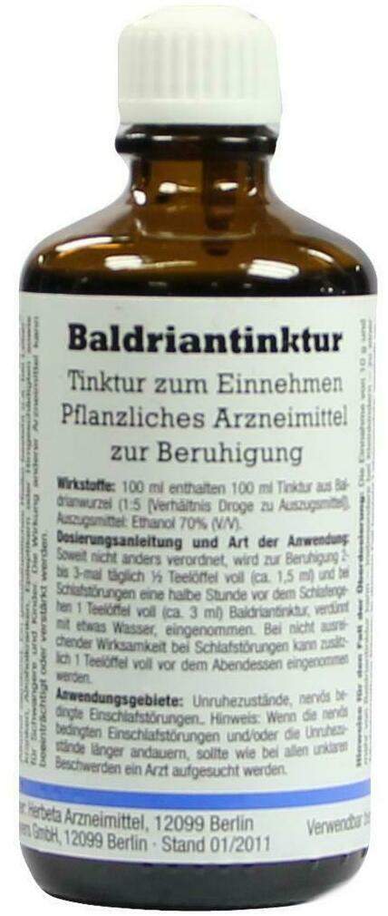 Baldrian Tinktur Herbeta Dab 8 100 ml Tinktur