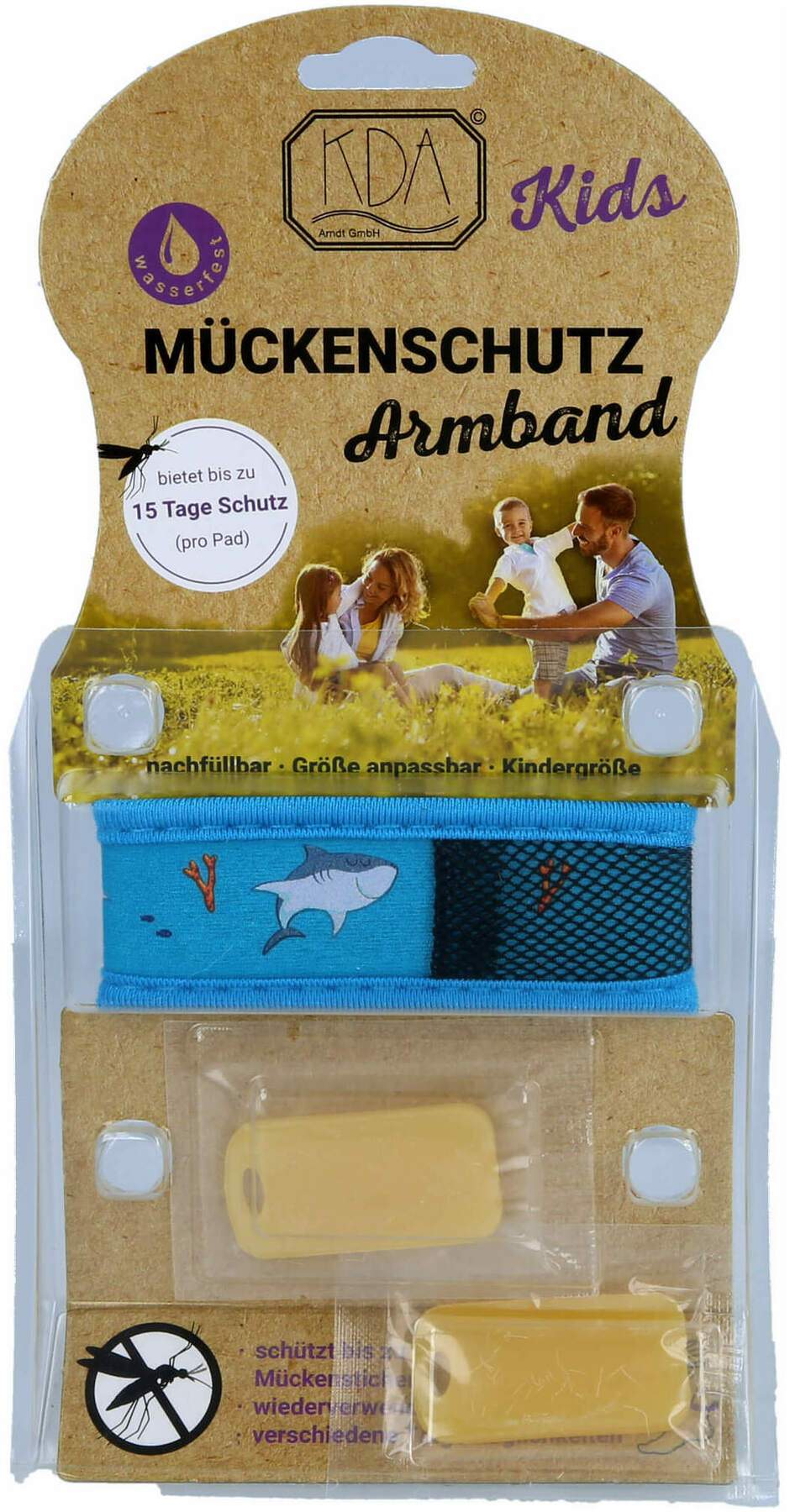 Mückenschutz Armband Kinder Hai  1 Stück