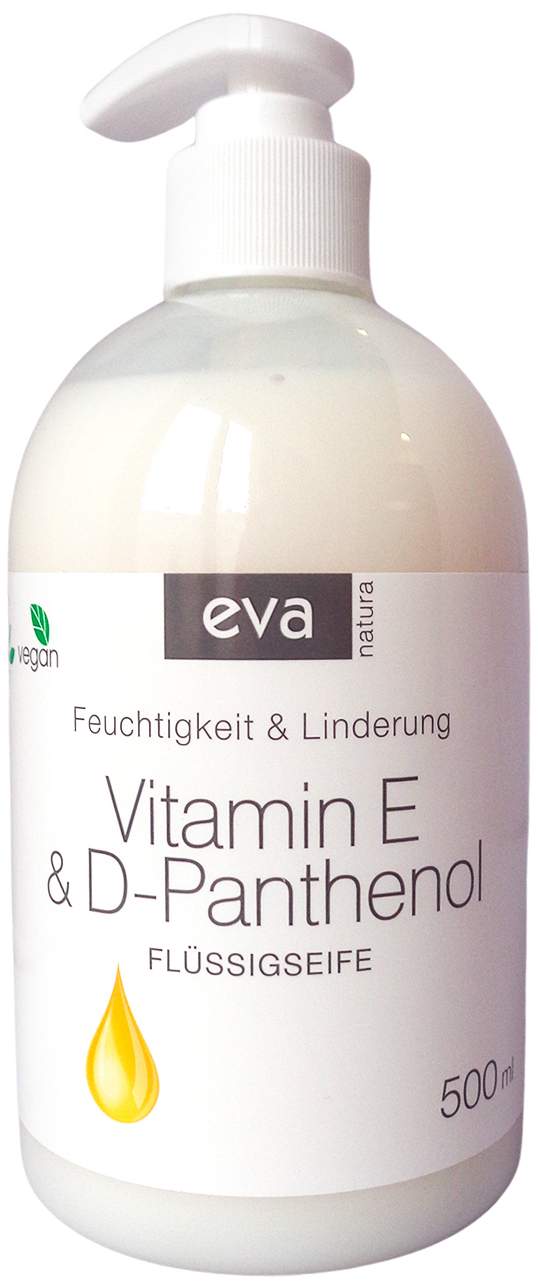 Eva Natura Cremige Flüssigseife Vitamin E+d-Pan 500ml