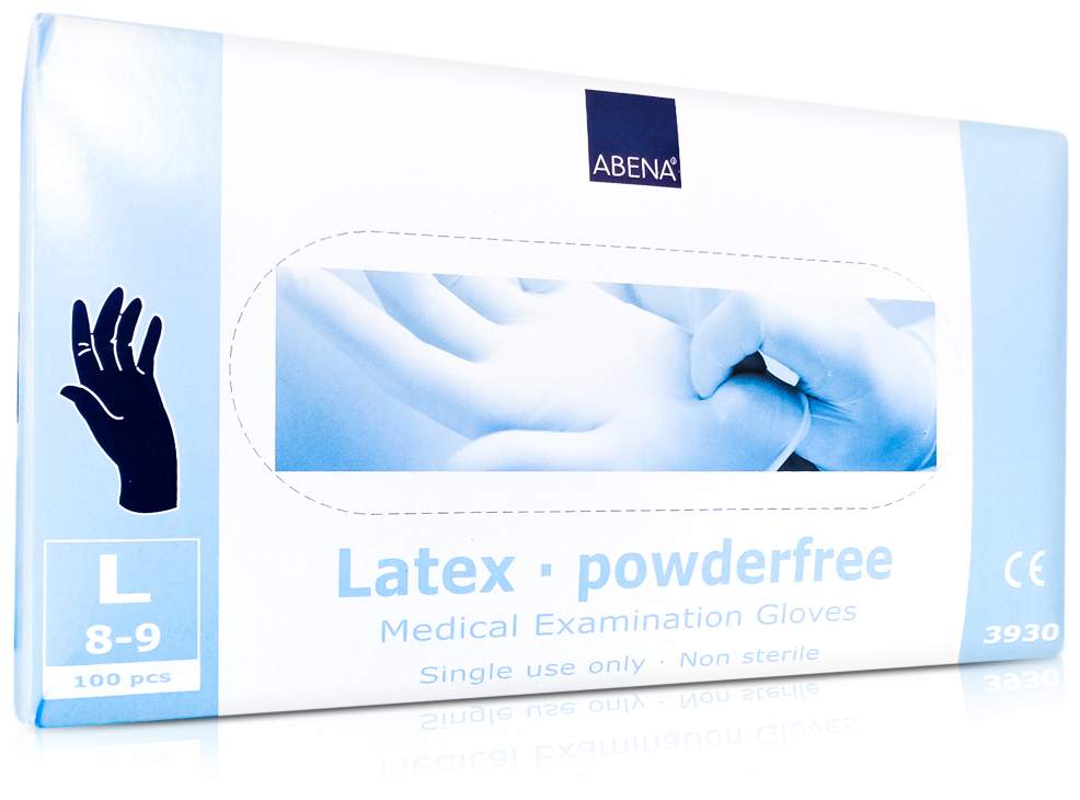Handschuhe Latex Puderfrei Large Blau