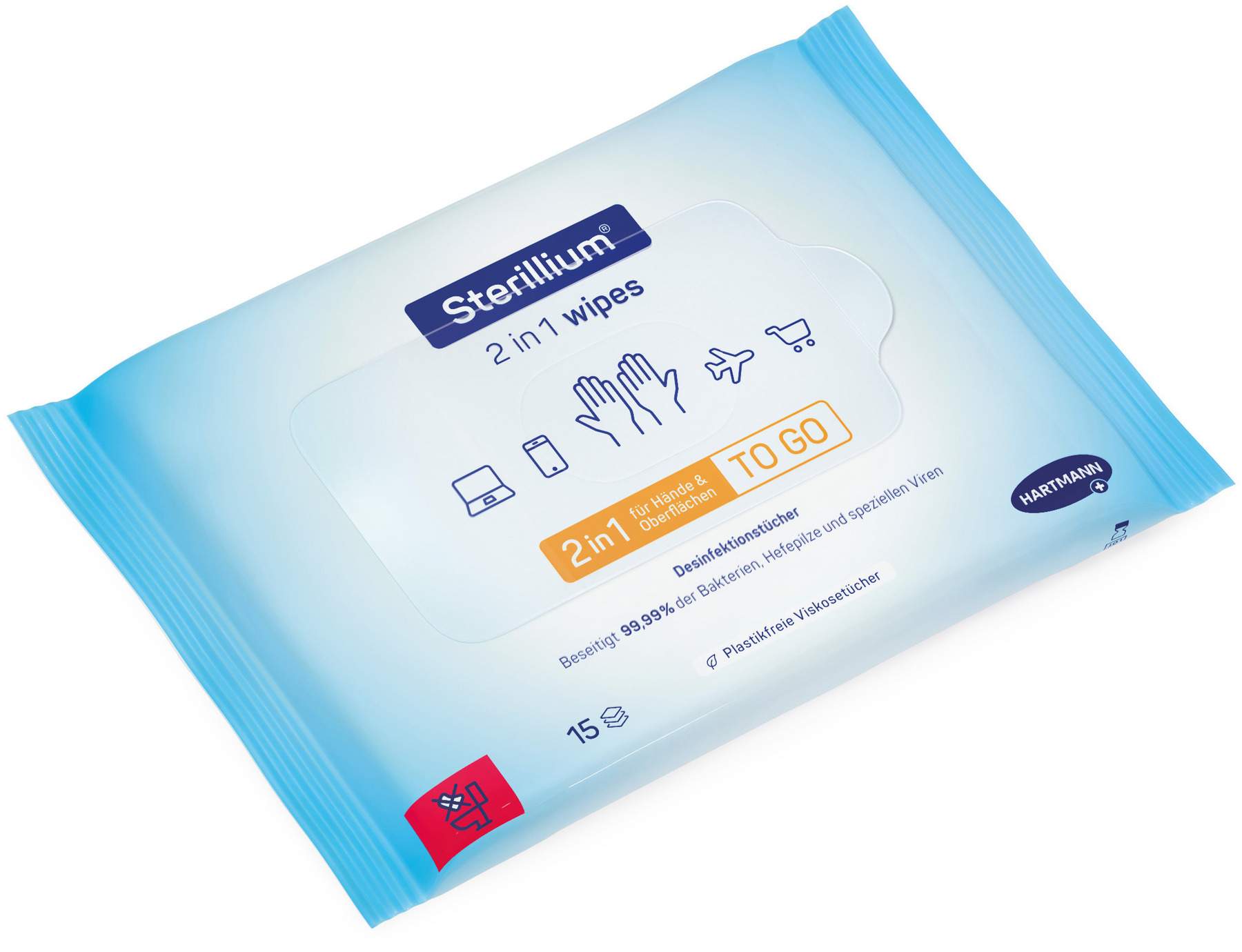 Sterillium 2in1 Wipes 15 Stück