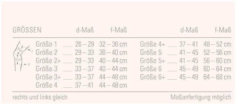 Bort Stabilogen Kniebandage Gr.4 Silber