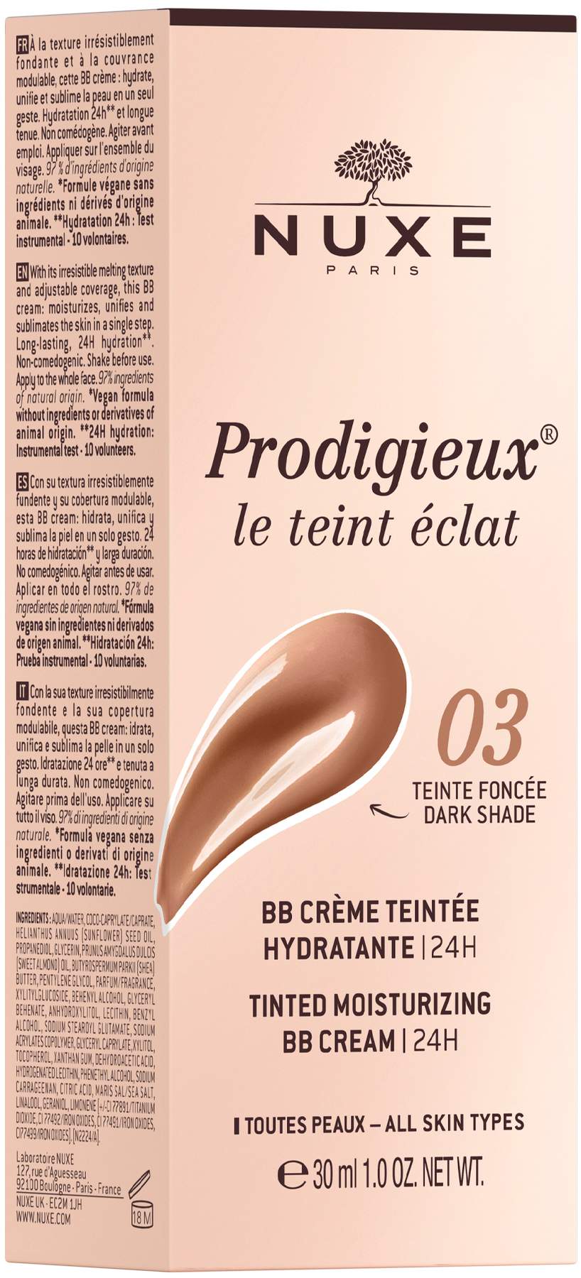 NUXE Prodigieux BB Creme dunkel 30 ml