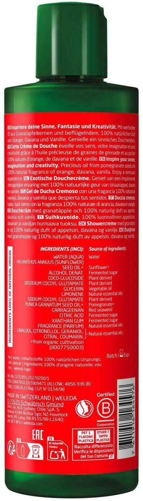 Weleda Inspire Cremedusche 400 ml
