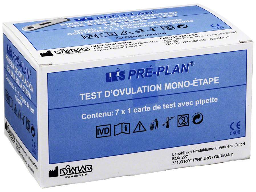 Ovulationstest Pre Plan Lh 7 Stück