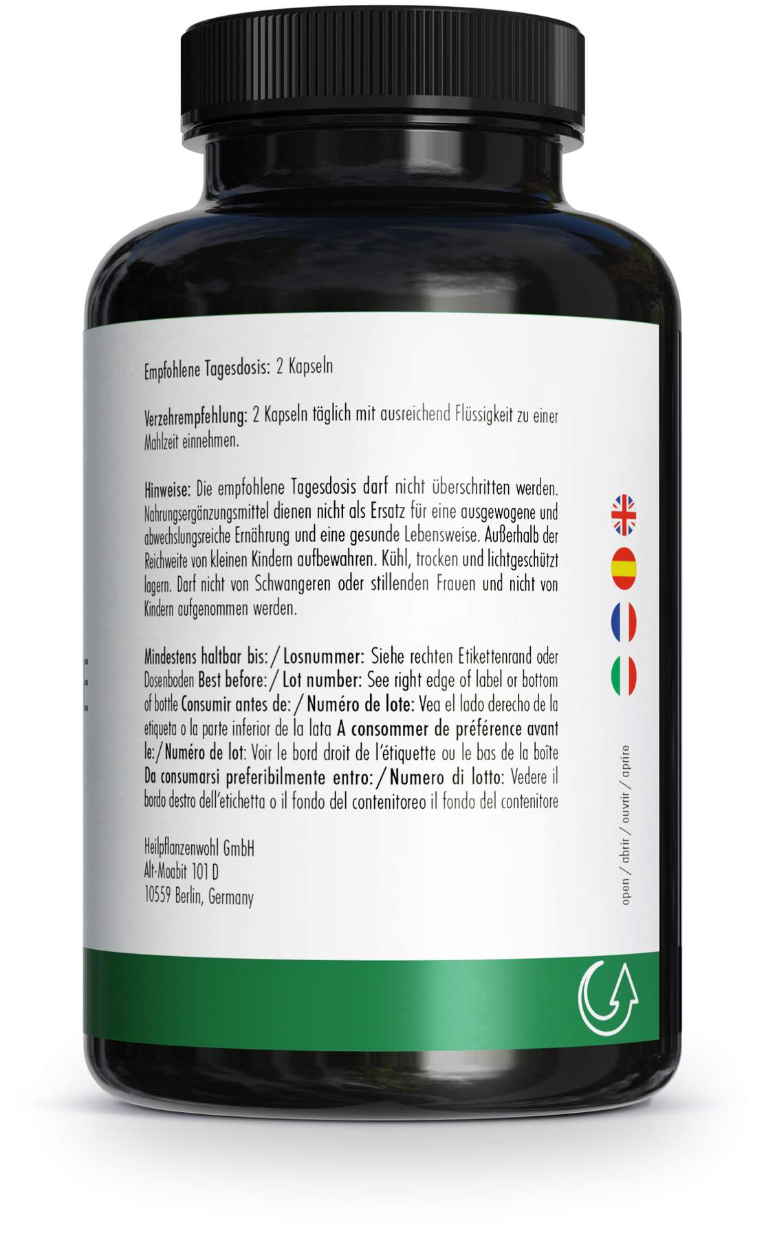 Green Naturals Vital Pilze Cordyceps Reishi Vegan 180 Kapseln