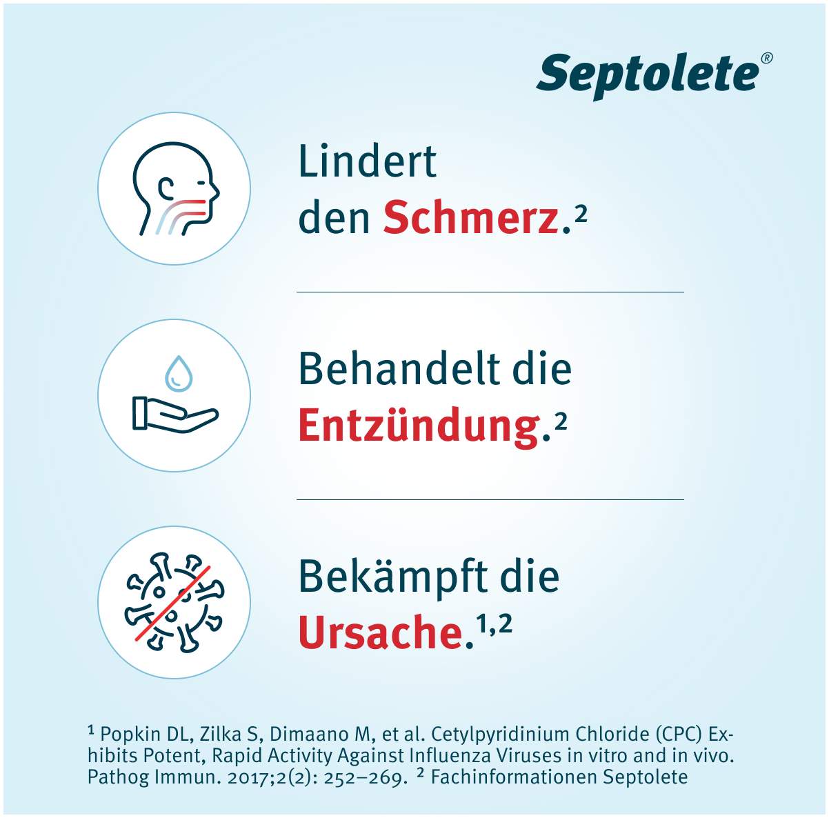 Septolete mit Cola Geschmack 3mg + 1mg  16 Lutschtabletten