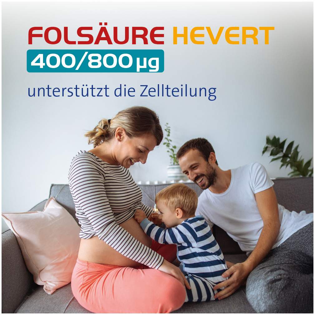 Folsäure Hevert 400/800 µg 120 Tabletten