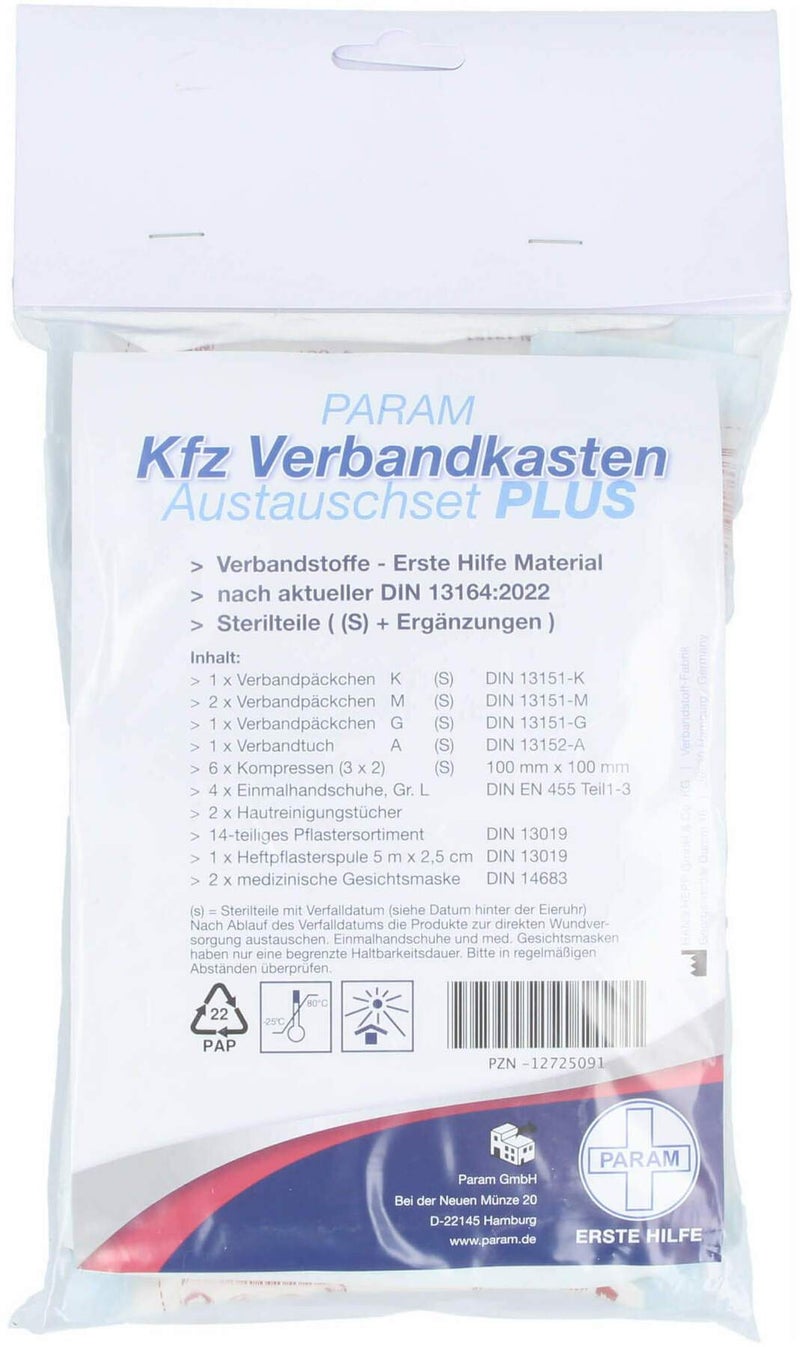 Verbandkasten Austauschset Plus Kfz Din 13164 Par. 1 Stück