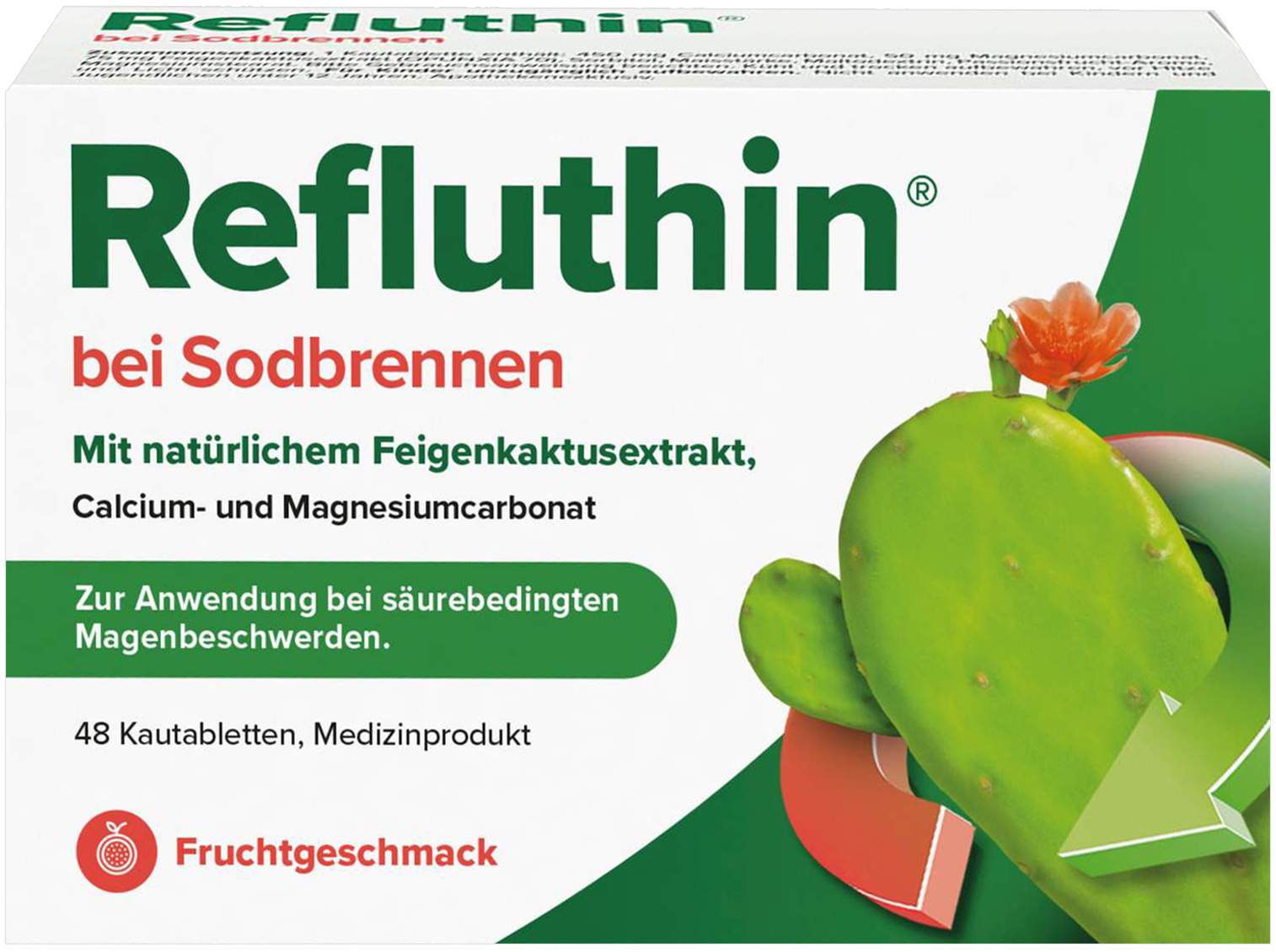 Refluthin Kautabletten Fruchtgeschmack 48 Stück