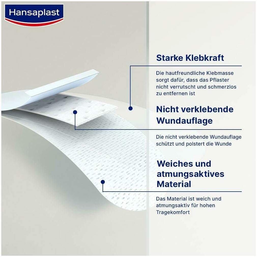 Hansaplast Sensitive 4XL Pflaster 10 x 20 cm 5 Stück