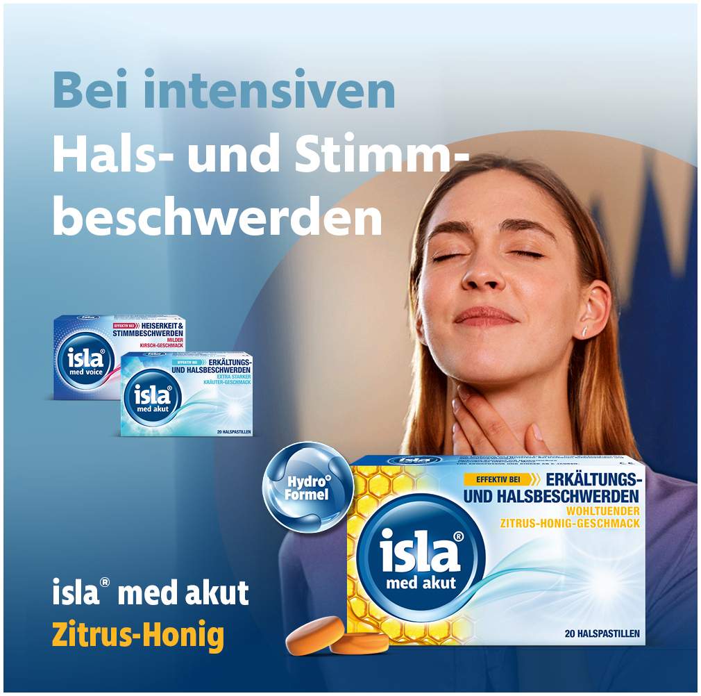 isla med akut Zitrus-Honig 20 Pastillen