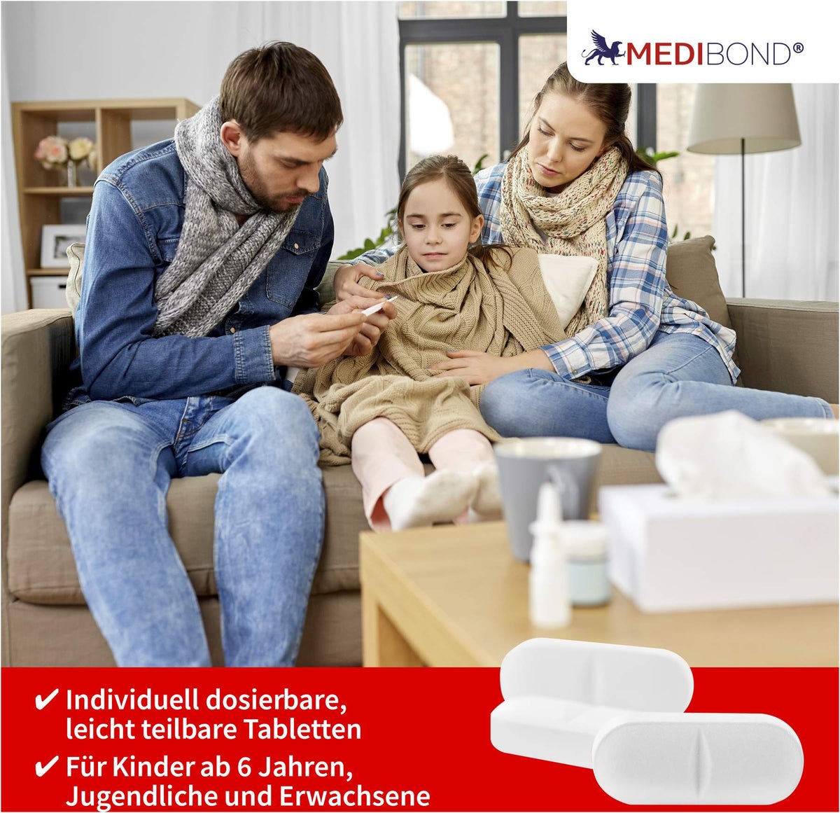 Ibuprofen Medibond 400mg Schmerztabletten 50 Stück