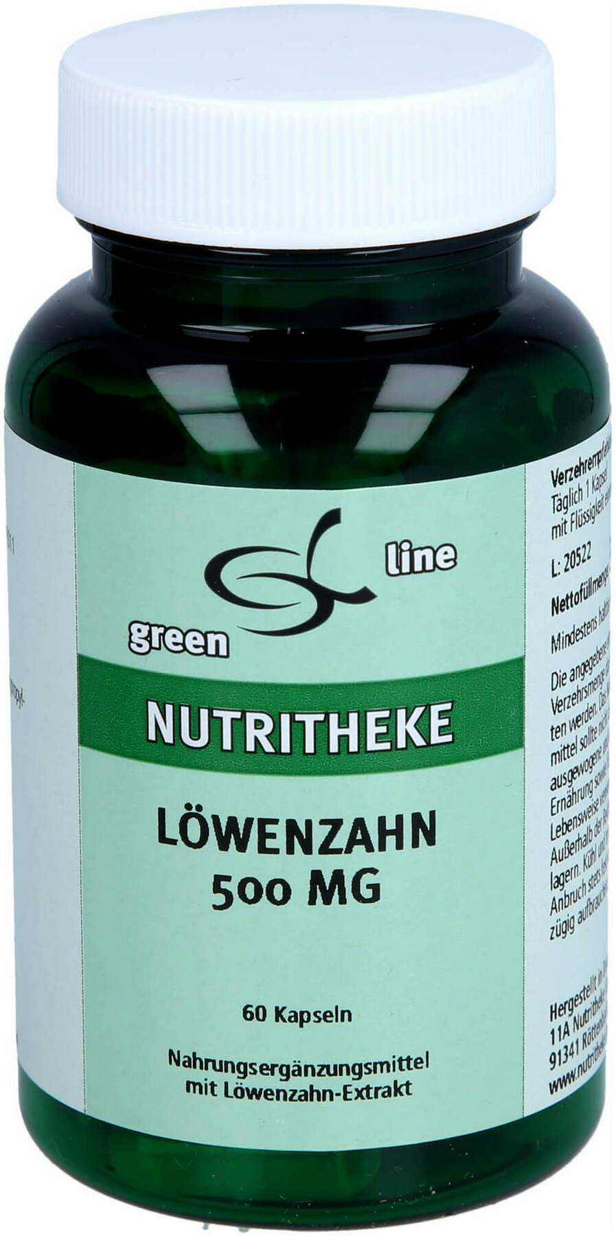 Löwenzahn 500 mg Kapseln 60 Stück
