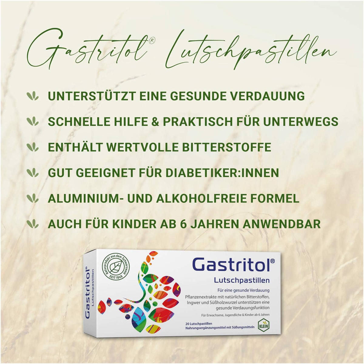 Gastritol 20 Lutschpastillen