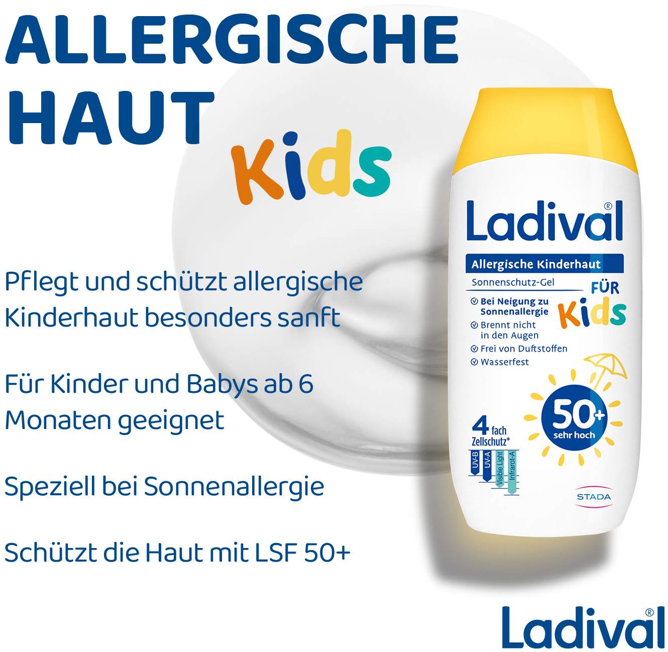Ladival allergische Kinderhaut Gel LSF 50+ 200 ml