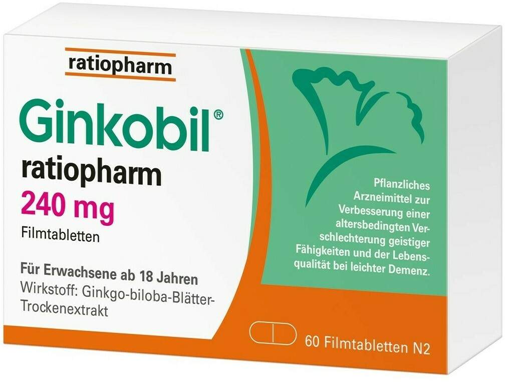 Ginkobil ratiopharm 240 mg 60 Filmtabletten
