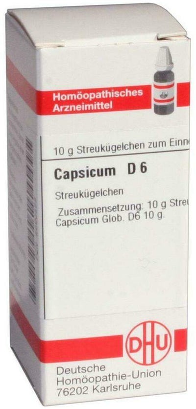 Dhu Capsicum D6 10 G Globuli