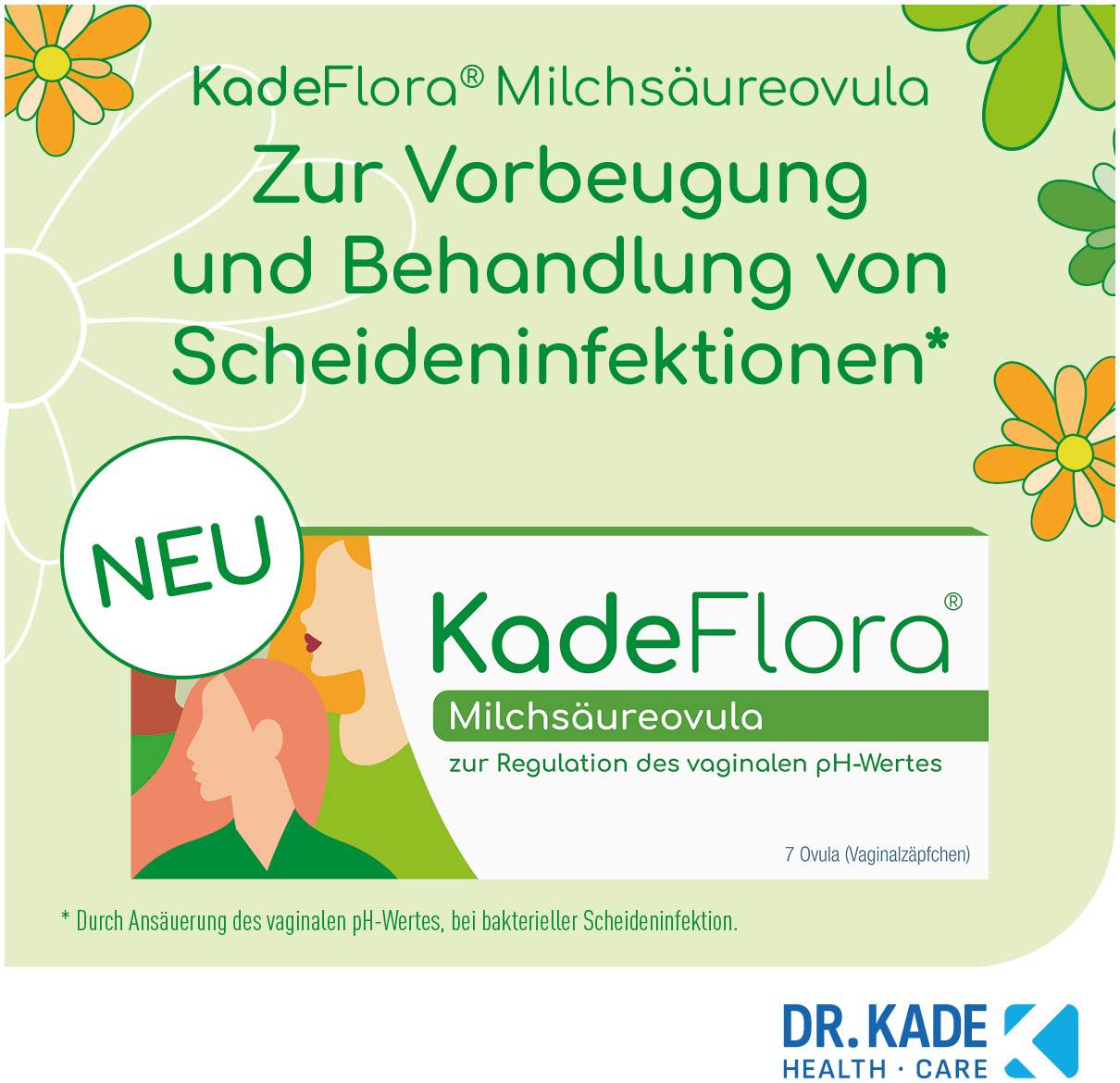 Kadeflora Milchsäureovula 14 Stück