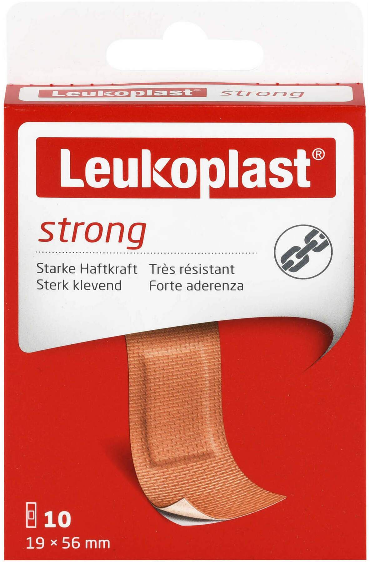 Leukoplast Strong Strips 19 X 56 mm 10 Stück