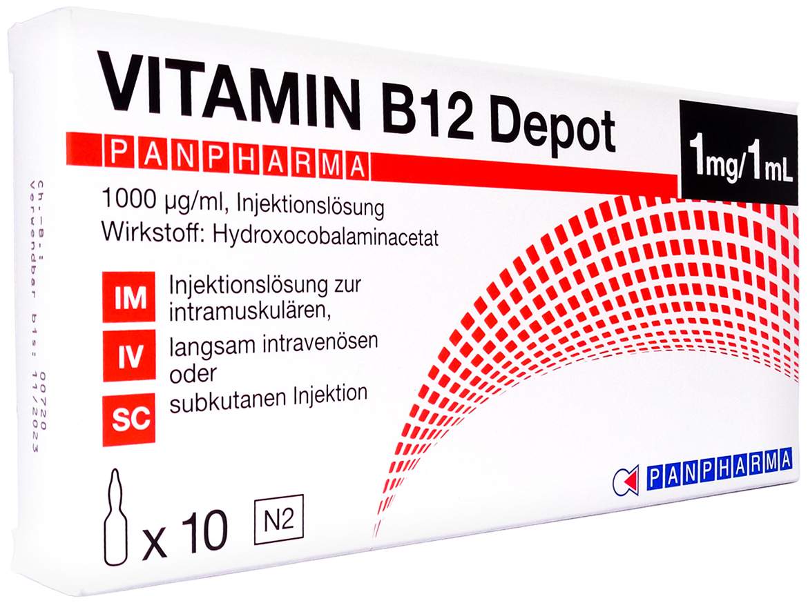 Vitamin B 12 Depot Panpharma 1000 µg Pro ml Injektionslösung 10...