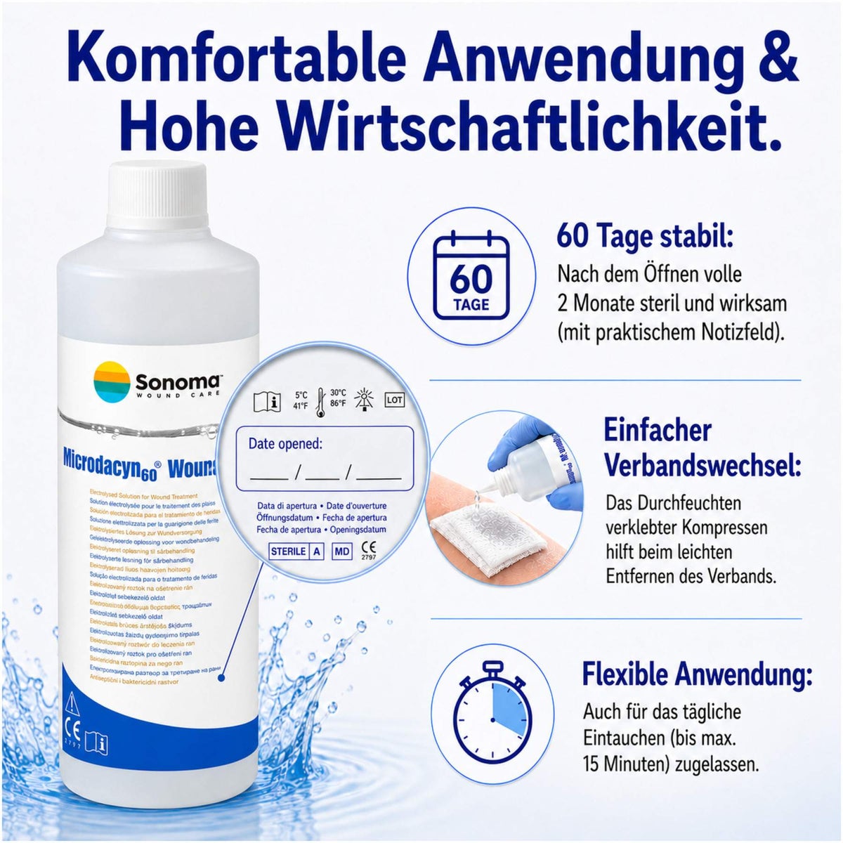 Microdacyn60 Wundspüllösung 500 ml