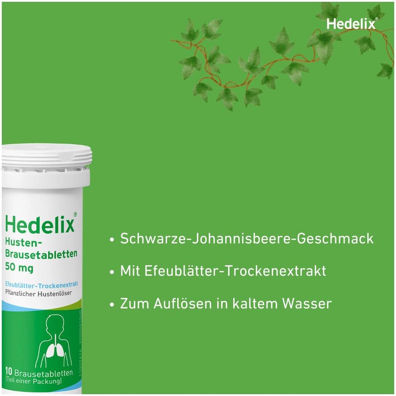 Hedelix Husten 20 Brausetabletten