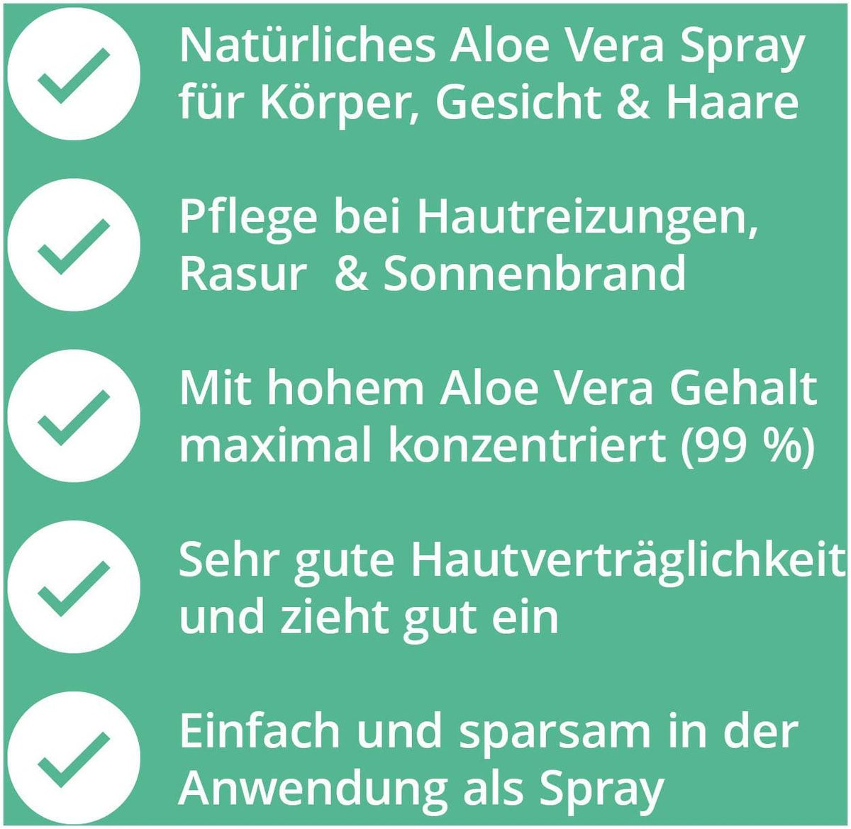 Aloe Vera Spray Haut & Haare 200 ml