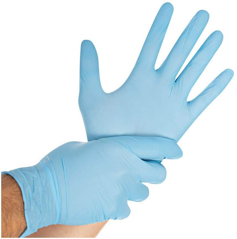 Nitrilhandschuhe Safe Light M hellblau, Puderfrei