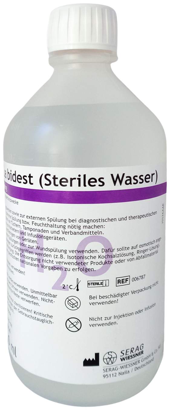 Aqua Bidest Spüllösung 6 X 1 L