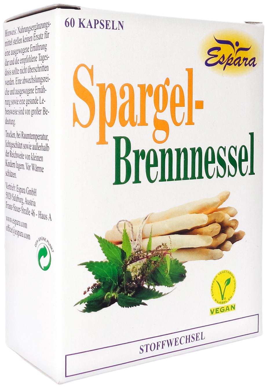 Spargel Brennessel Kapseln 60 Stk