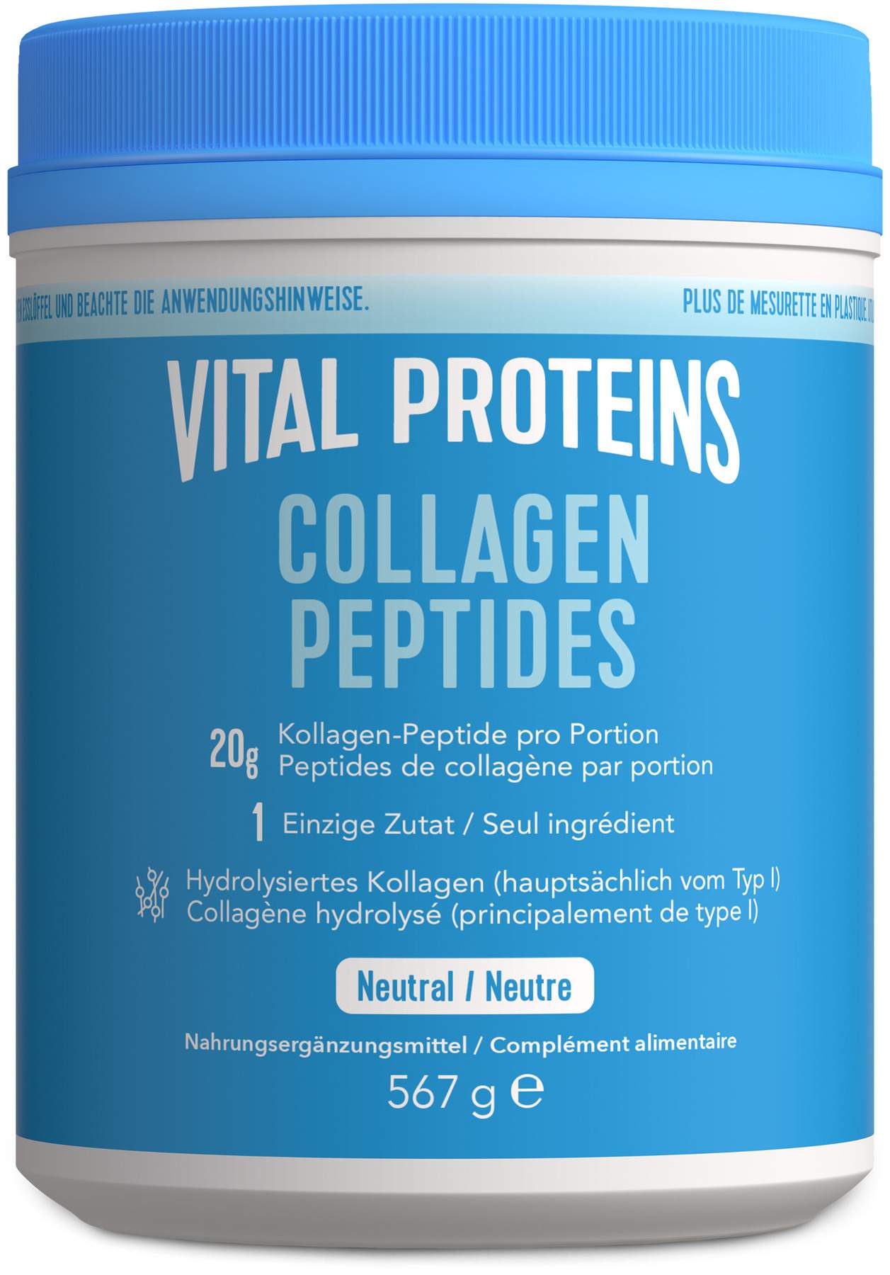 Vital Proteins Collagen Peptides Neutral Pulver 567 G