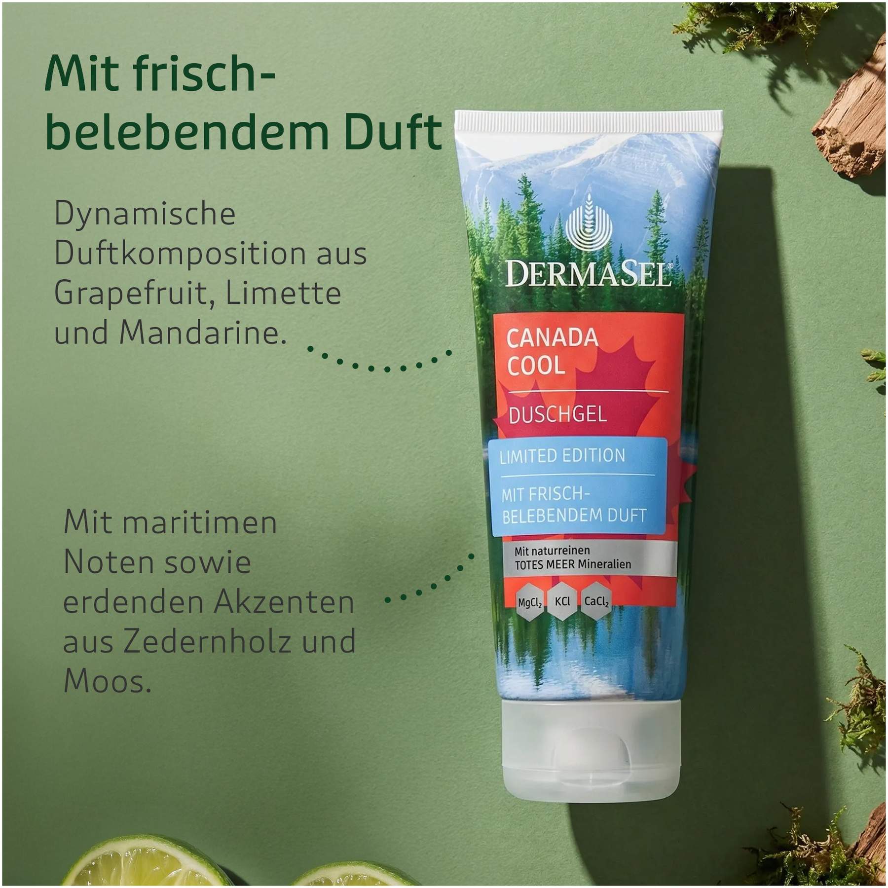 Dermasel Totes Meer Duschgel Canada Cool Limited Edition 100 ml