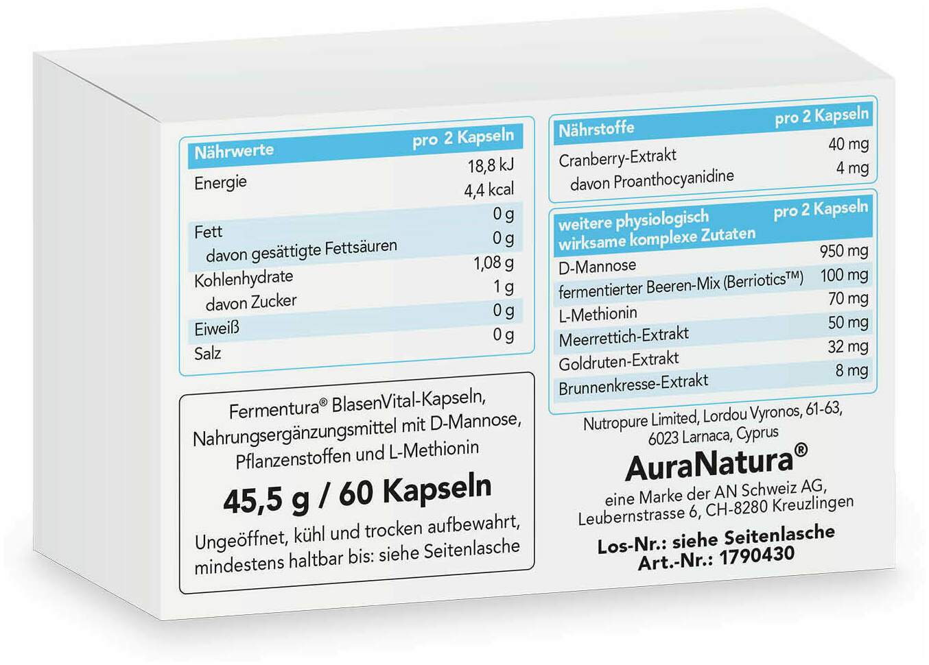 Fermentura BlasenVital 60 Kapseln
