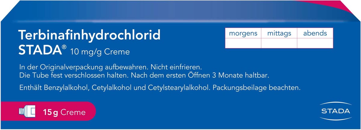 Terbinafin Hydrochlor.Stada 10mg Pro G 15 G Creme