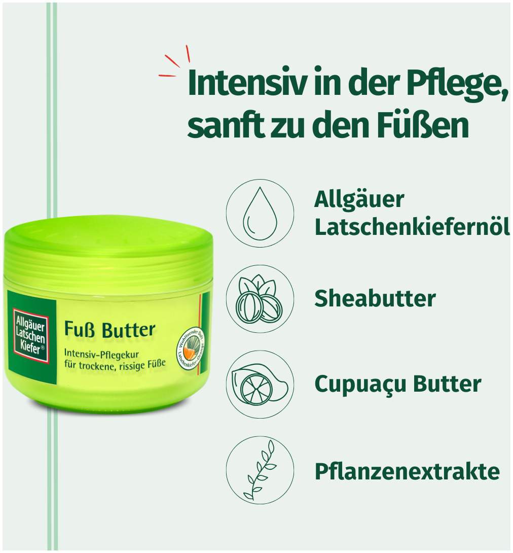 Allgäuer Latschenkiefer Fußbutter Creme 200 ml