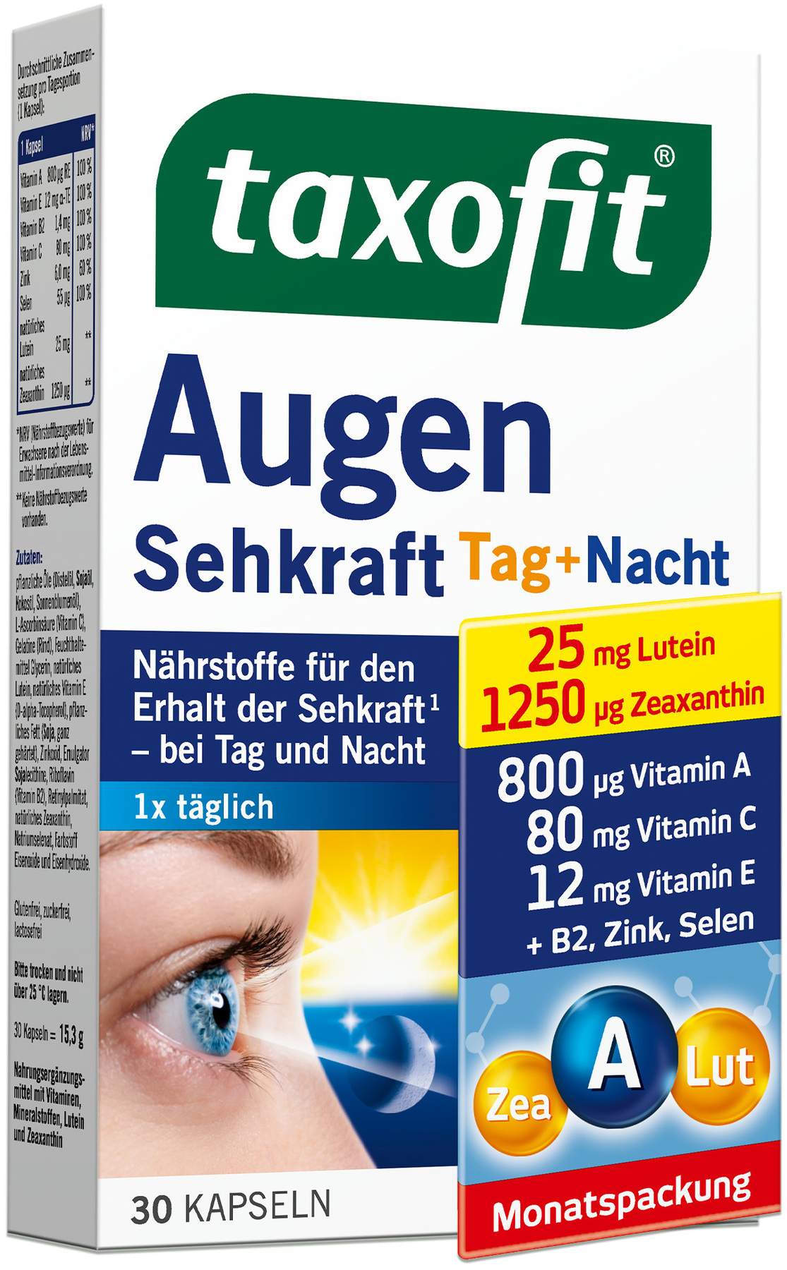 Taxofit Augen Sehkraft 30 Kapseln