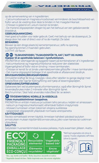 Pronefra Diät - Ergänzungsfuttermittel für Kleintiere 60 ml Flüssigkeit