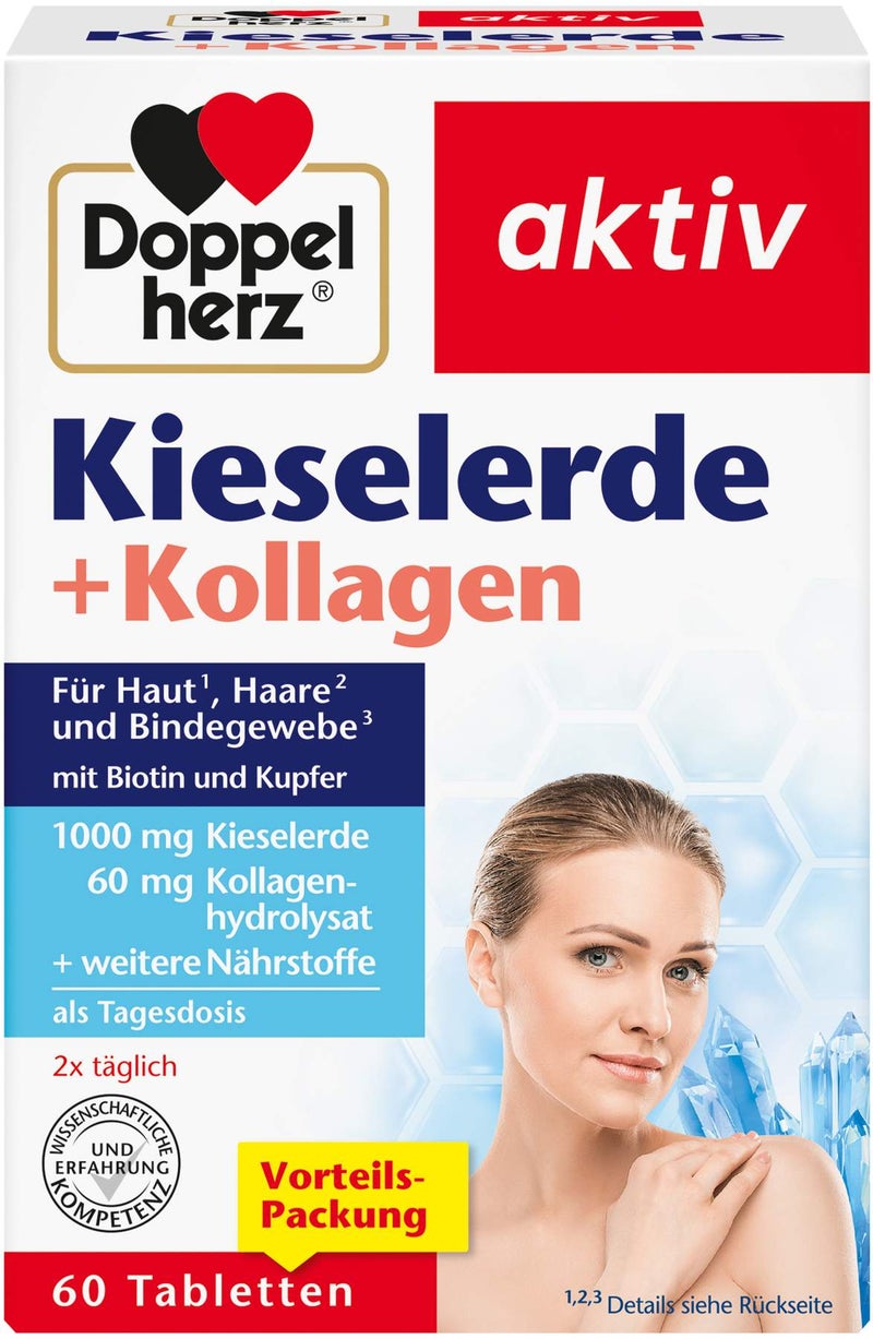 Doppelherz Aktiv Kieselerde + Kollagen 60 Tabletten