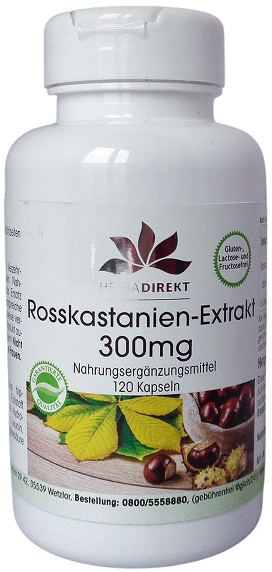 Rosskastanien Extrakt 300 mg 120 Kapseln