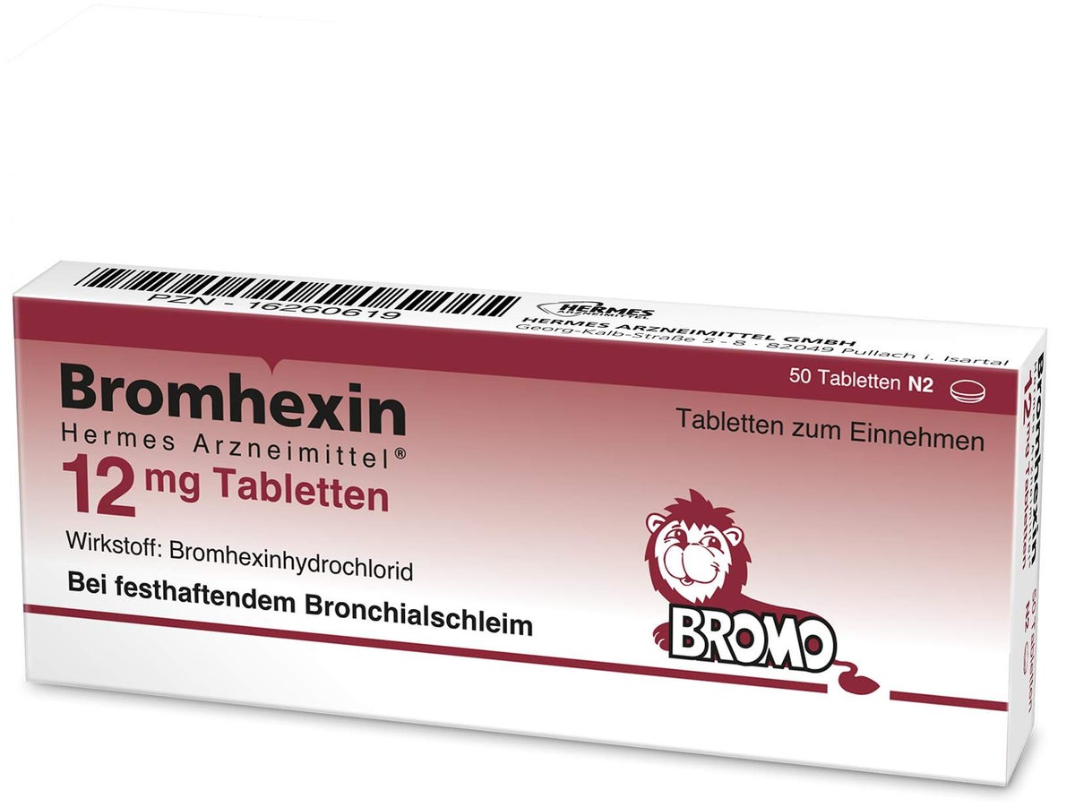 Bromhexin Hermes Arzneimittel 12 mg 50 Tabletten