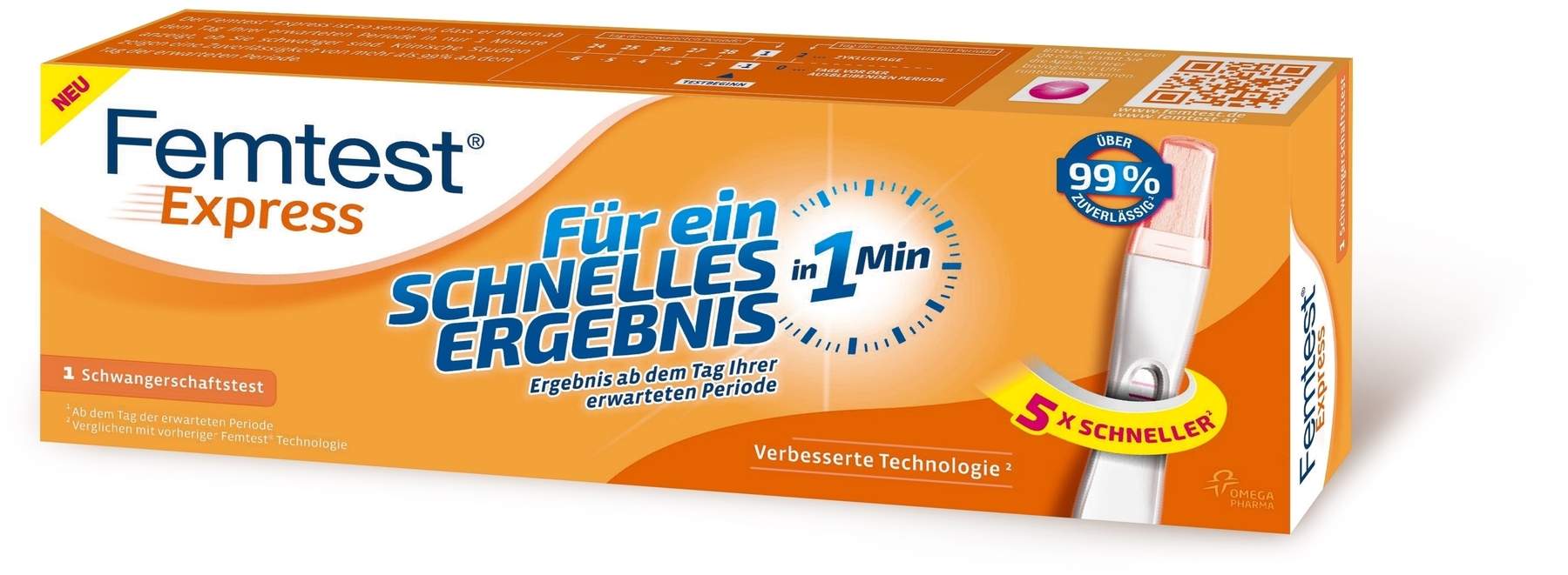 Femtest Express Schwangerschaftstest 1 Test