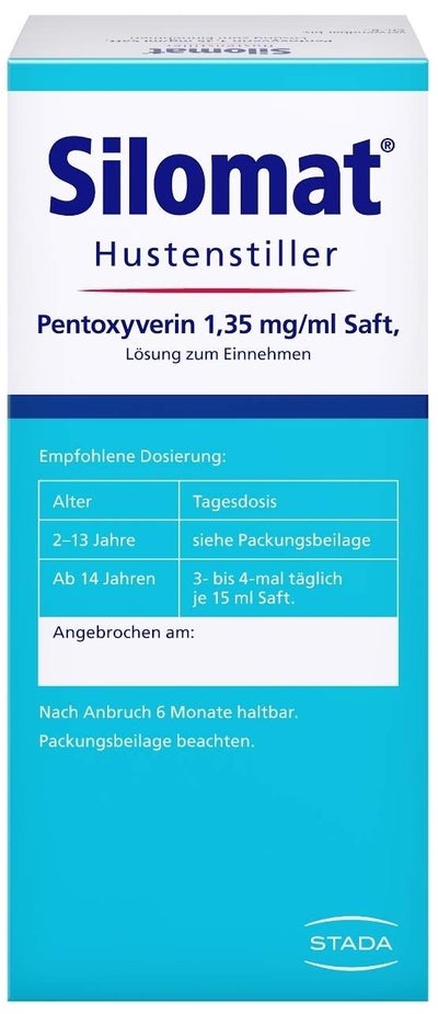 Silomat Hustenstiller Pentoxyverin 1,35 mg je ml Saft 100 ml