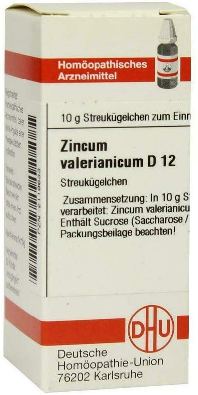 Dhu Zincum Valerianicum D12 10 G Globuli