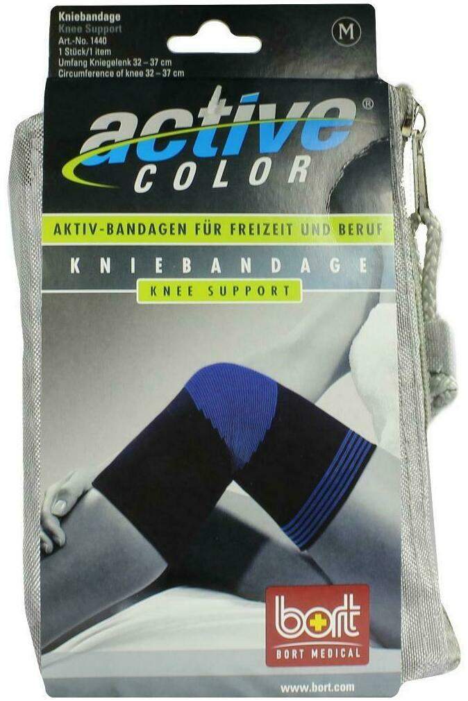 Bort Activecolor 1 Kniebandage Medium Schwarz